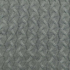 Strickstoff Zopfmuster, armygr�n