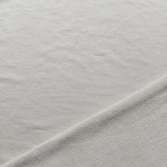 French Terry Sweatstoff weich fein, hellbeige, aus LENZING™ ECOVERO™ Viscosefasern