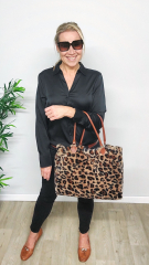 Fellimitat Pl�sch Leopardenmuster Animal Print flauschig weich, braun schwarz camel