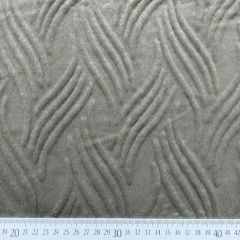 Fellimitat Fake Fur Pl�sch gemustert 3D grafisches Muster, khakigr�n
