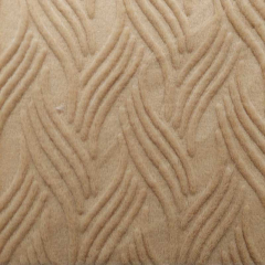 Fellimitat Fake Fur Pl�sch gemustert 3D grafisches Muster, camel