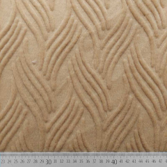 Fellimitat Fake Fur Pl�sch gemustert 3D grafisches Muster, camel