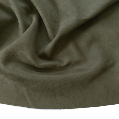 RESTST�CK 16 cm elastisches Wildleder Imitat Fake Suede, armygr�n