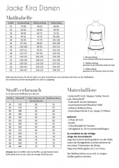 Papierschnittmuster DAMEN Jacke KIRA Fadenk�fer