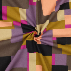 Canvas Stoff abstrakte geometrische Formen Fl�chen, lila khaki