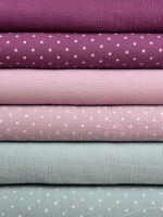Musselin Stoff Double Gauze uni, pastellmint