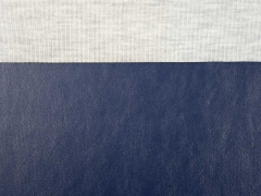 kr�ftiges Lederimitat Kunstleder f�r Taschen, dunkelblau