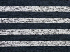 RESTST�CK 154 cm Strickstoff Streifen angeraut, blaugrau