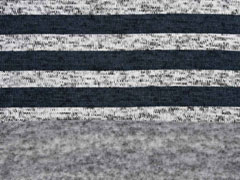 RESTST�CK 154 cm Strickstoff Streifen angeraut, blaugrau