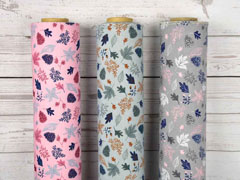 Dekostoff Bl�tter, rosa
