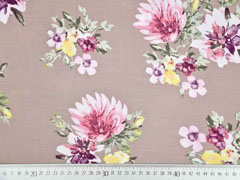 RESTST�CK 62 cm Viskose Blumen Dahlien, dunkelbeige