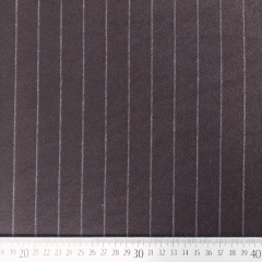 RESTST�CK 35 cm Jersey Stoff Heavy Stretchjersey Nadelstreifen, wei� dunkelbraun