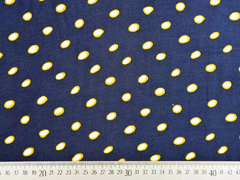 RESTST�CK 75 cm Viskosestoff Kringel, dunkles jeansblau