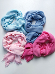 Halstuch Bambus leicht weich uni, pink meliert