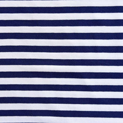 Jerseystoff Streifen 1 cm garngef�rbt, dunkelblau weiss