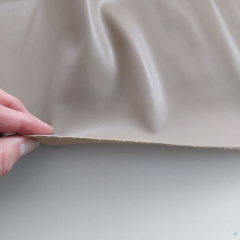 Lederimitat mit Wildleder-Imitat R�cken elastisch, hellbeige