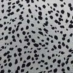 RESTST�CK 35 cm Viskose Jerseystoff Punkte Tupfen, schwarz grau