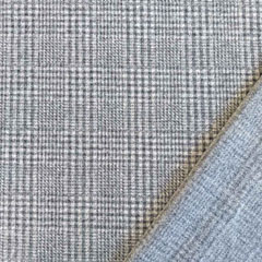 Jacquard Jerseystoff Glencheck, schwarz wei�