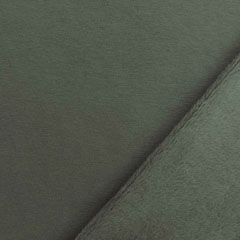 Alpenfleece Sweatstoff uni, Bundeswehr gr�n