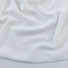 Sweat Frottee elastisch uni, cremewei�