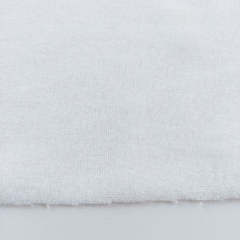 Sweat Frottee elastisch uni, cremewei�