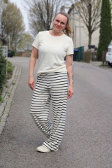 Sweat Frottee elastisch uni, cremewei�