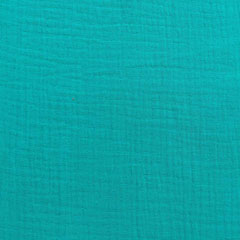 Musselin Stoff Double Gauze uni,�aquamarin