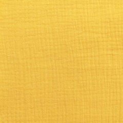 Musselin Stoff Double Gauze uni,�gelb