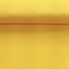 Musselin Stoff Double Gauze uni,�gelb