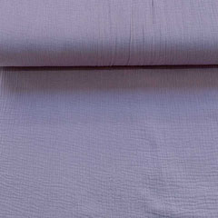 Musselin Stoff Double Gauze uni,�matt lila