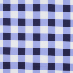 beschichteter Baumwollstoff gro�es Karomuster 3 cm, hellblau dunkelblau wei�