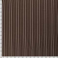 RESTST�CK 38 cm Viskose Leinen Stoff Streifen vertikal, wei� braun