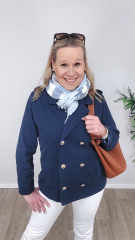 Baumwolltwill Trenchcoatstoff Jackenstoff Hosenstoff - Admiral Blue