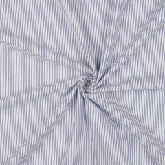 Baumwollstoff Streifen 3 mm garngef�rbt, lavendel wei�