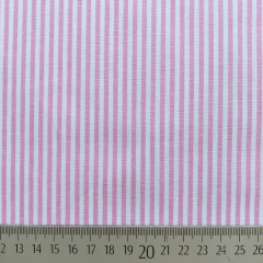 Baumwollstoff Streifen 3 mm garngef�rbt, pink wei�