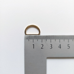 2 D-Ringe Metall 15 mm hochwertig hochgl�nzend, gold