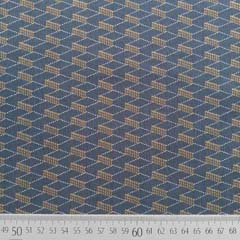 Bengalin Stoff Hosenstretch grafisches Muster Rauten,camel wei� dunkelgrau