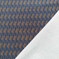 Bengalin Stoff Hosenstretch grafisches Muster Rauten,camel wei� dunkelgrau