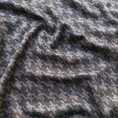 Jerseystoff Hahnentritt, graublau schwarz
