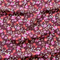 Viskosestoff Popelin Streubl�mchen, pink rosa rot weinrot