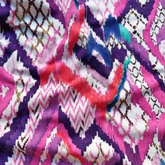 Jerseystoff Rauten Ethnomuster, lila rosa wei�