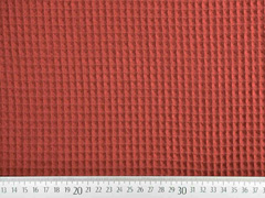 Waffelpiqu� Frottee Waffelstoff, terracotta