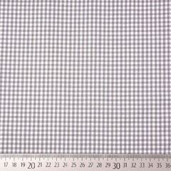 Baumwollstoff Vichykaro 2,7 mm, grau wei�