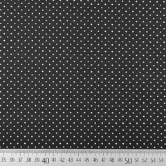 Baumwollstoff kleine Punkte Petite Dots beschichtet, schwarz