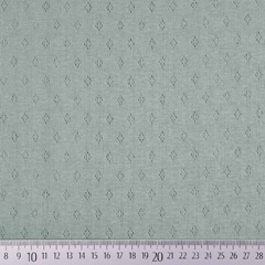 Jerseystoff Lochmuster Pointoille uni, altgr�n