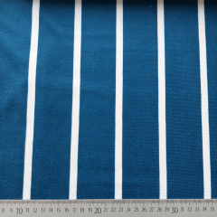 Frottee Stoff Streifen dunkelblau-wei� - Beachwear Stoff f�r Strandt�cher & Badem�ntel