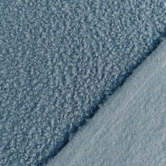 Boucle Stoff Schafsl�ckchen uni, jeansblau