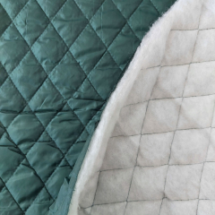 Steppstoff Jackenfutter wattiert Rauten, flaschengr�n (British Racing Green)