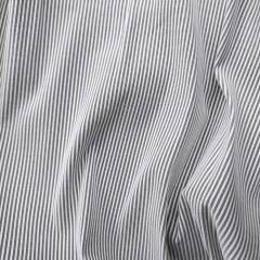 Stretchstoff Bengalin Hosenstoff schmale Streifen (vertikal) querelastisch, schwarz wei�