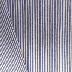 Stretchstoff Bengalin Hosenstoff schmale Streifen (vertikal) querelastisch, dunkelblau wei�